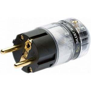 Разъем EU Schuko Silent Wire 810000501 SERIES 16 AC plug Male Gold