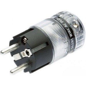 Разъем EU Schuko Silent Wire 810000503 SERIES 38 AC plug Male Argentum