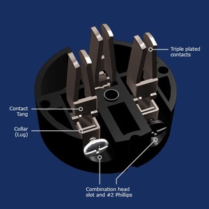 Разъем IEC C15 Wattgate 350i RH Black
