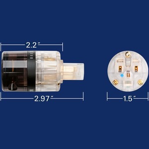 Разъем IEC C15 Wattgate 350 AU evo IEC Clear