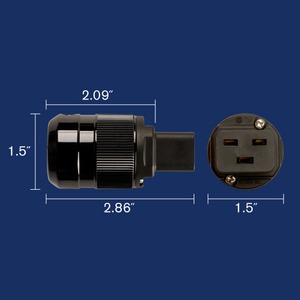 Разъем IEC C19 Wattgate 320i HC Black
