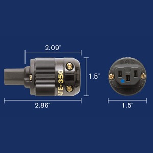 Разъем IEC C19 Wattgate 350i HC AU Black