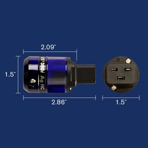 Разъем IEC C19 Wattgate 350i HC AG Blue