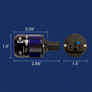 Комплект силовых разъемов Wattgate 390i AG / 350i AG Blue Set