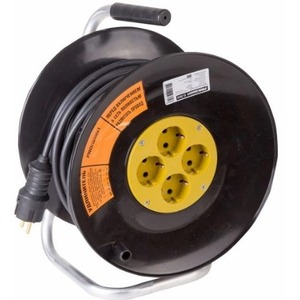 Удлинитель силовой на катушке 4 гнезда PROconnect 11-7615 50.0m