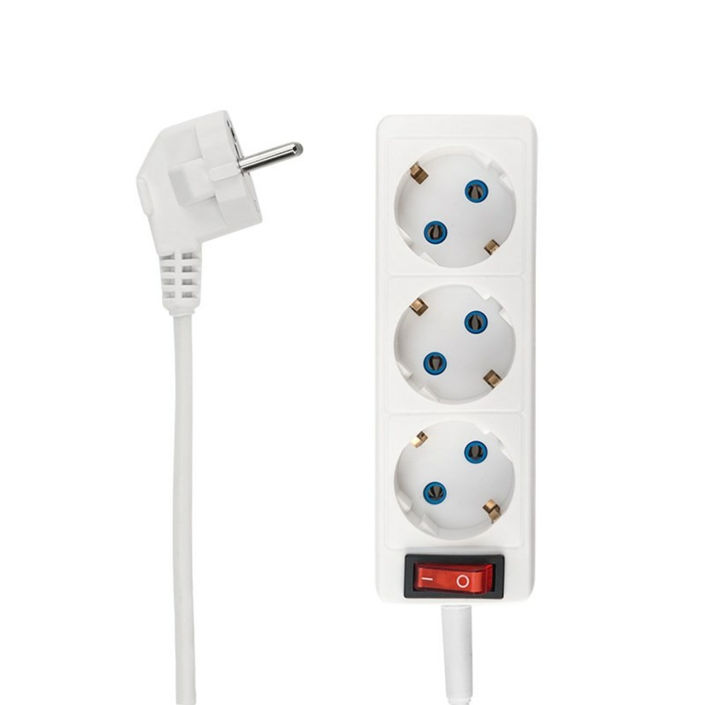 Удлинитель PROconnect 11-2422 3 гнезда 5 м 3х0,75 мм с/з, с кнопкой PREMIUM белый
