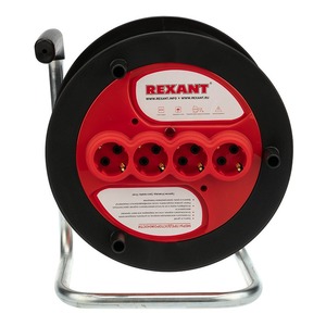 Удлинитель электрический Rexant 11-5451 Удлинитель на катушке 30 метров 4 гнезда оранжевый ПВС 3х1.5 мм