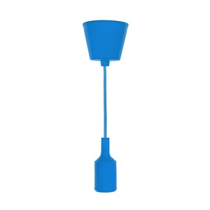Переходник электрический Rexant 11-8885 Патрон E27 силиконовый со шнуром 1м синий