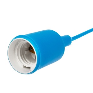 Переходник электрический Rexant 11-8885 Патрон E27 силиконовый со шнуром 1м синий