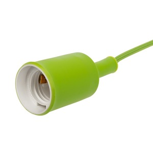 Переходник электрический Rexant 11-8886 Патрон E27 силиконовый со шнуром 1м зеленый