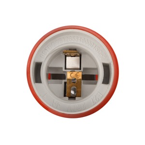 Переходник электрический Rexant 11-8888 Патрон E27 силиконовый со шнуром 1м красный
