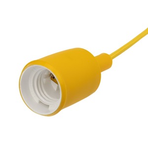 Переходник электрический Rexant 11-8889 Патрон E27 силиконовый со шнуром 1м желтый