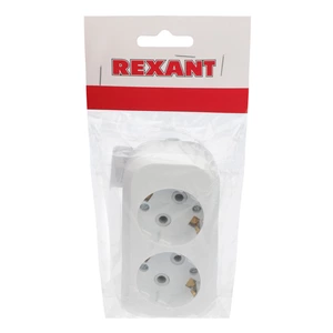 Колодка Rexant 11-8702 2 гнезда с заземлением