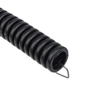 Труба гофрированная из ПНД Rexant 28-0016-50 с зондом, черная, 16 мм, (бухта 50 м/уп.)