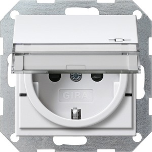 Розетка силовая Gira 276228 System 55 Розетка с заземляющими контактами антрацит