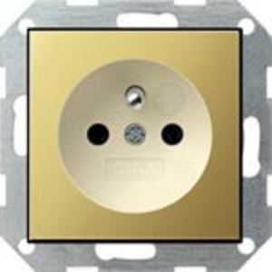 Розетка силовая Gira 0485613 System 55 Розетка со штырьевым заземляющим контактом бронза/кремовый