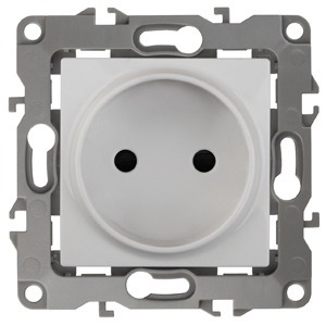 Розетка силовая ЭРА 12-2105-01 2P, 16АХ-250В, Эра12, белый