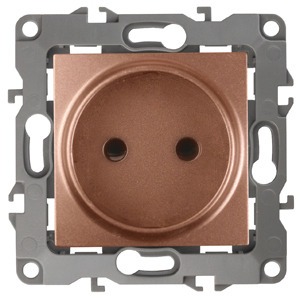 Розетка силовая ЭРА 12-2105-14 2P, 16АХ-250В, Эра12, медь