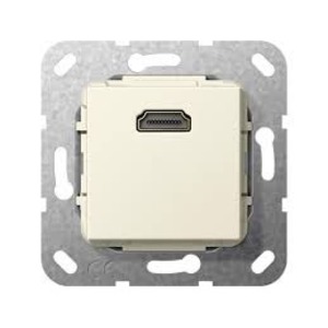 Розетка аудио/видео Gira 567001 System 55 Вставка HDMI глянцевый кремовый