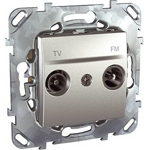 Розетка TV Schneider Electric Unica Top РозеткаTV-FM проходная (MGU5.453.30ZD)