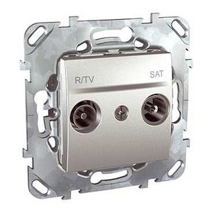Розетка TV Schneider Electric Unica Top Розетка TV-SAT единственная (MGU5.454.30ZD)