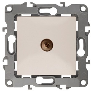 Розетка TV ЭРА 12-3101-02 TV одиночная, Эра12, слоновая кость