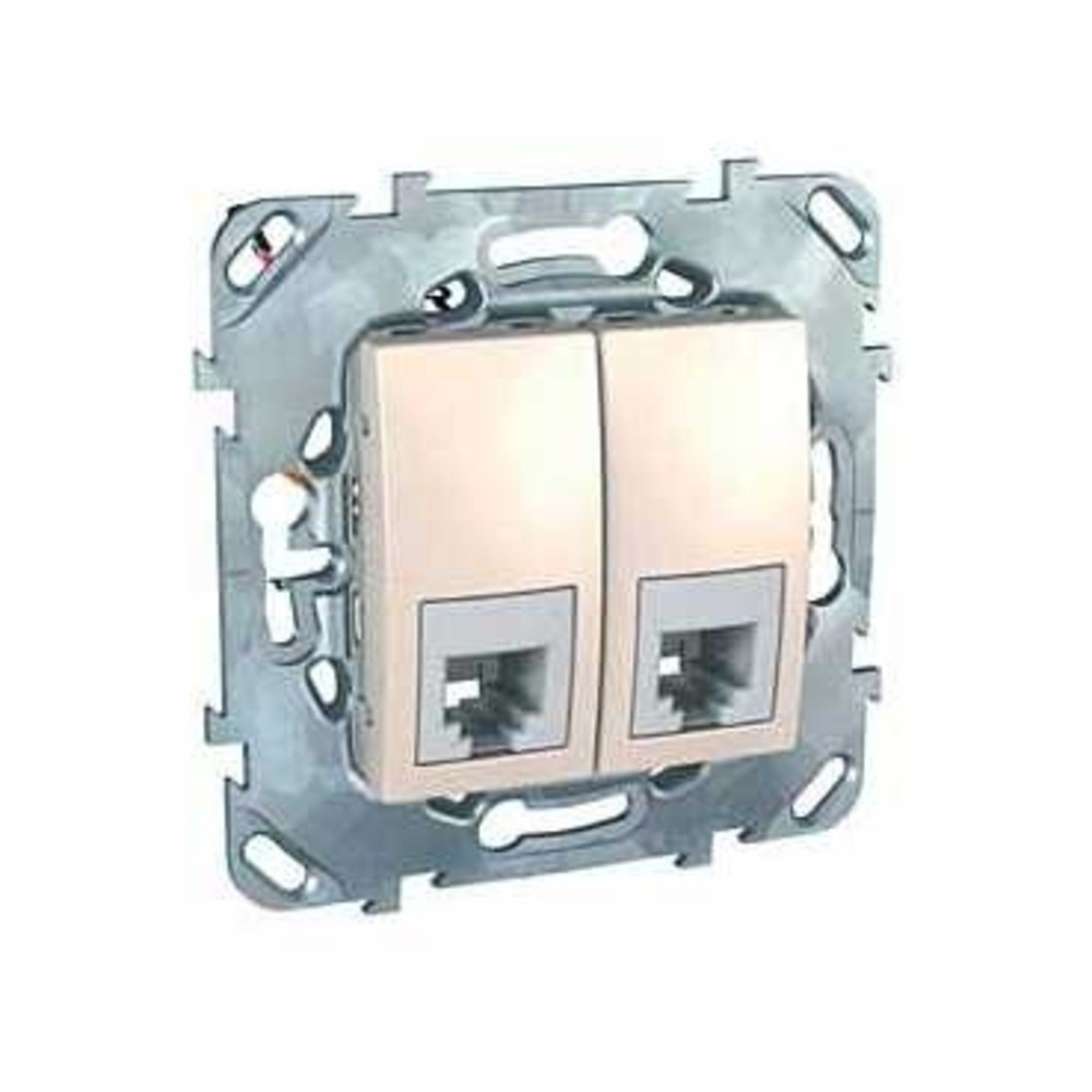 Розетка RJ 45 и телефон Schneider Electric Unica Розетка ТЛФ 2-ая 4 контакта (MGU5.9090.25ZD)