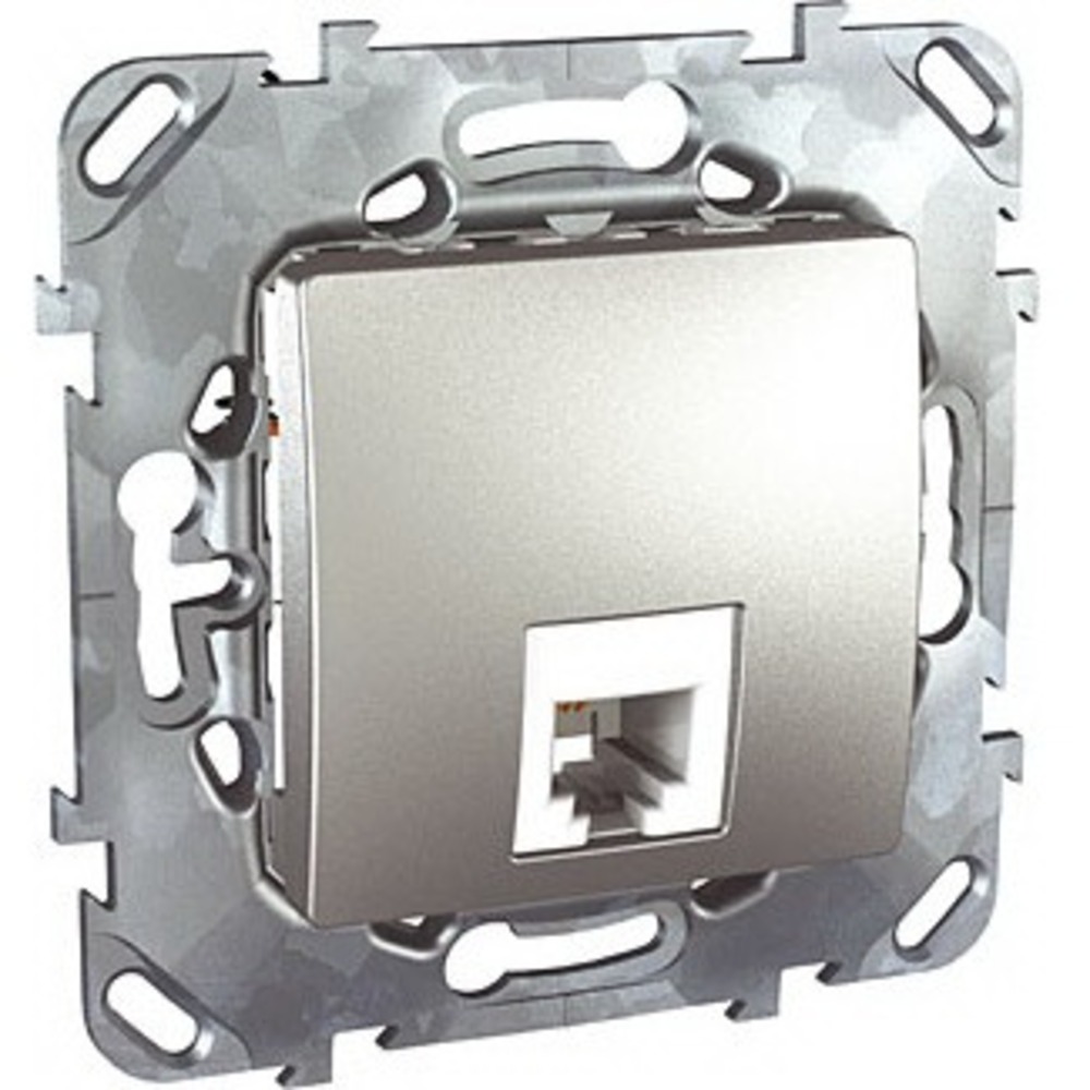 Розетка RJ 45 и телефон Schneider Electric Unica Top Розетка ТЛФ 1-ая 4 контакта (RJ11) (MGU5.492.30ZD)