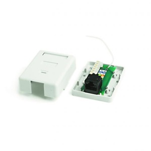 Розетка RJ 45 и телефон Hyperline SB2-1-8P8C-C6-WH