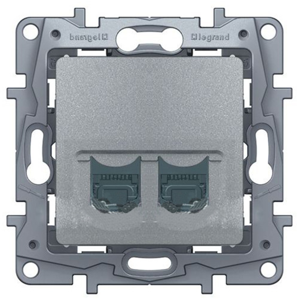 Розетка RJ 45 и телефон Legrand 672452 Etika