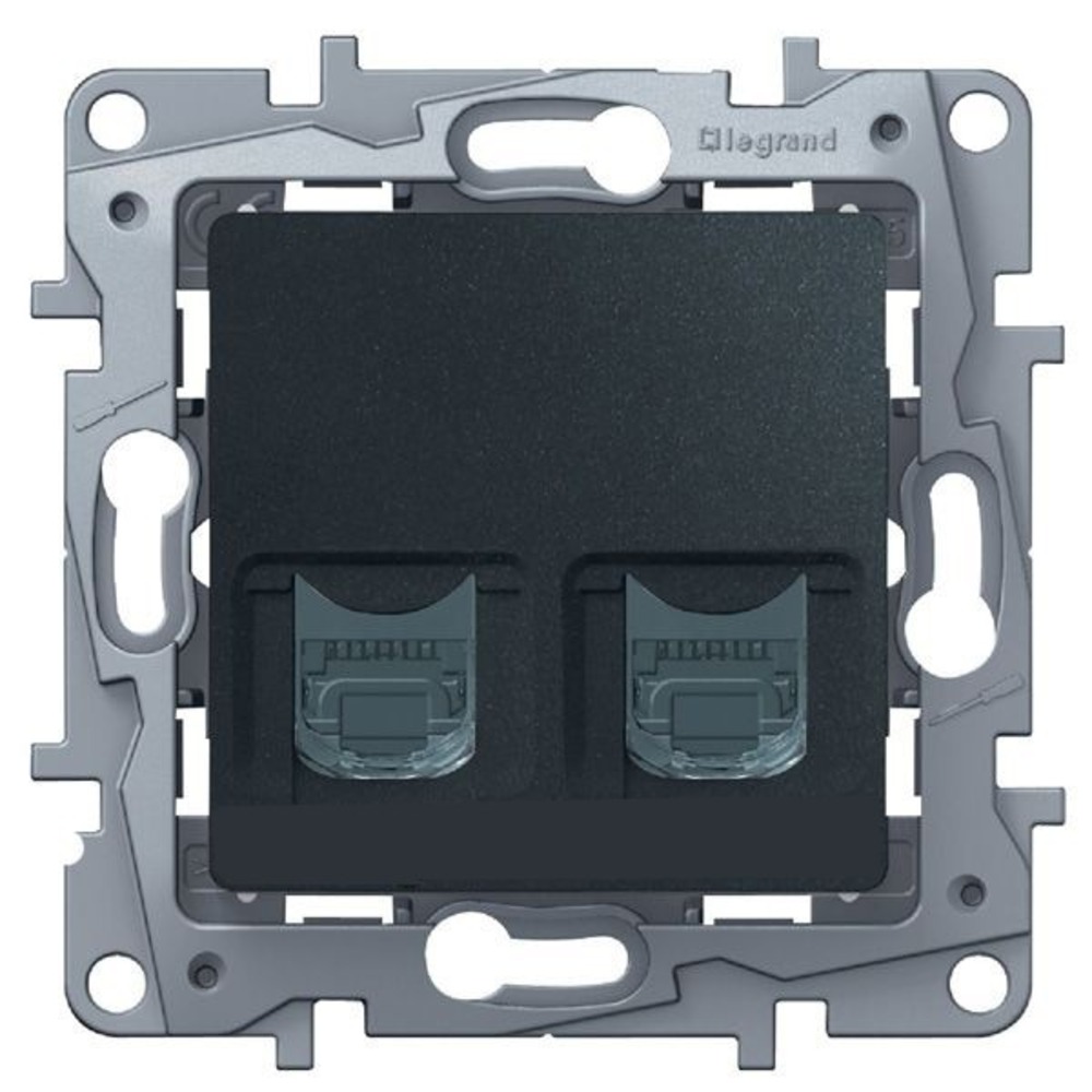 Розетка RJ 45 и телефон Legrand 672652 Etika