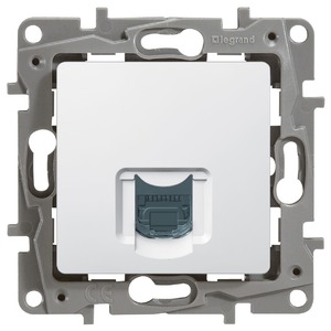 Розетка RJ 45 и телефон Legrand 672241 Etika
