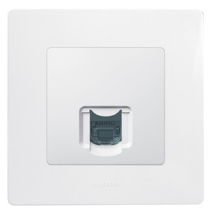 Розетка RJ 45 и телефон Legrand 672253 Etika