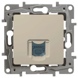 Розетка RJ 45 и телефон Legrand 672353 Etika