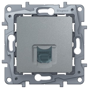 Розетка RJ 45 и телефон Legrand 672453 Etika