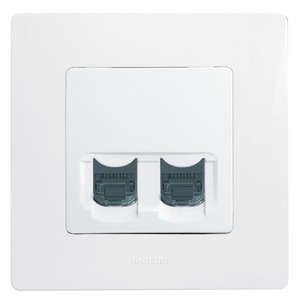 Розетка RJ 45 и телефон Legrand 672254 Etika