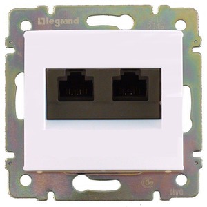 Розетка RJ 45 и телефон Legrand 774233 Valena