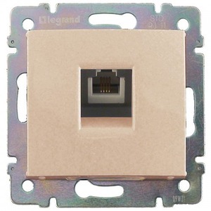 Розетка RJ 45 и телефон Legrand 774341 Valena