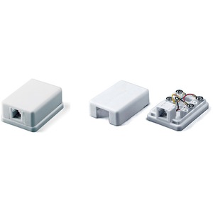 Розетка RJ 45 и телефон Hyperline SB-1-6P4C-C2-WH