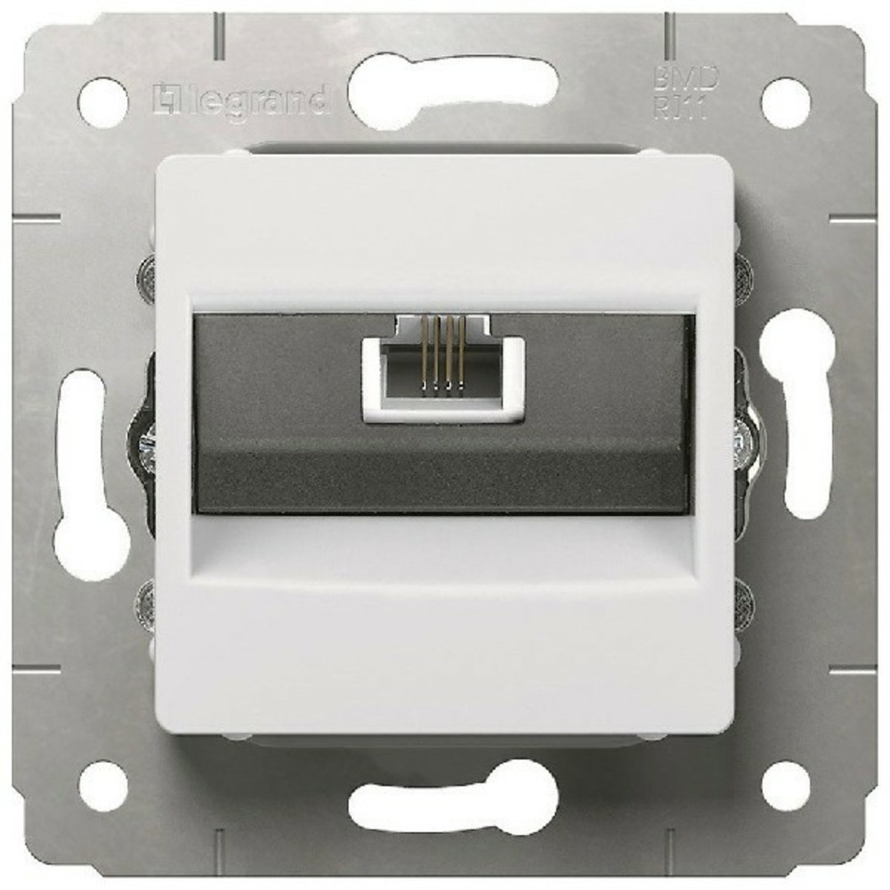 Розетка RJ 45 и телефон Legrand 773638 Cariva