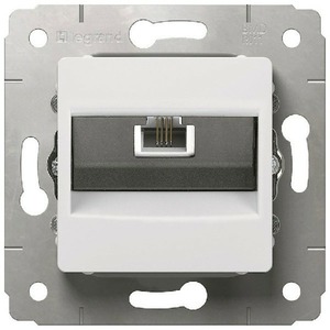 Розетка RJ 45 и телефон Legrand 773638 Cariva