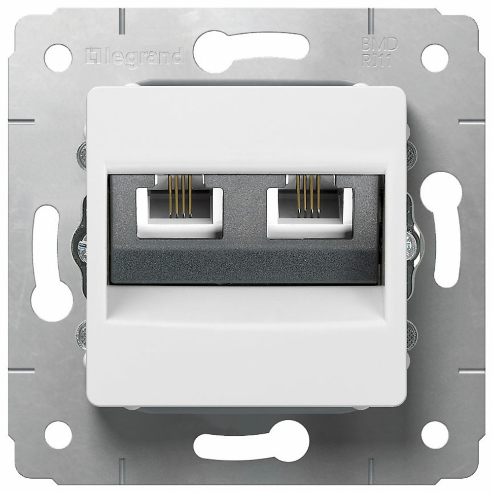 Розетка RJ 45 и телефон Legrand 773639 Cariva