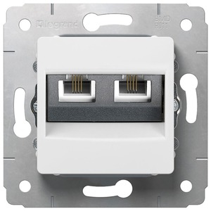 Розетка RJ 45 и телефон Legrand 773639 Cariva