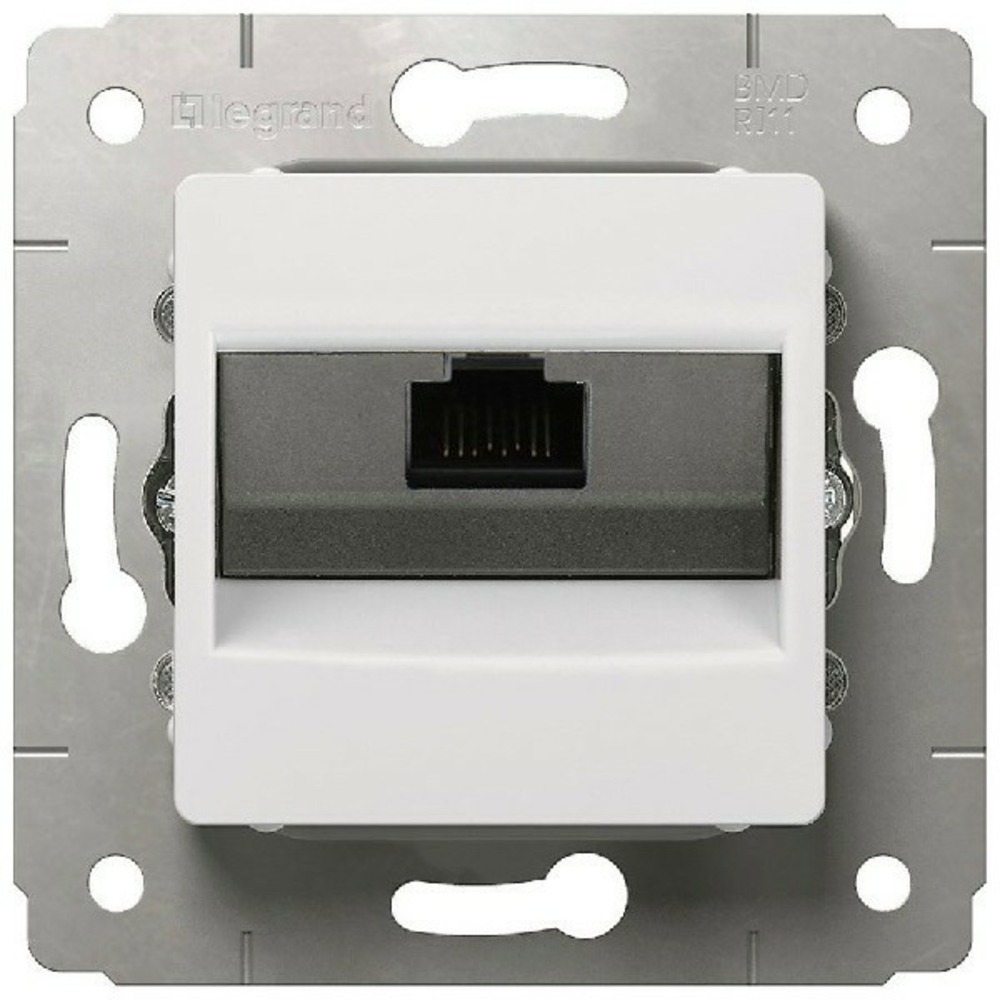 Розетка RJ 45 и телефон Legrand 773641 Cariva