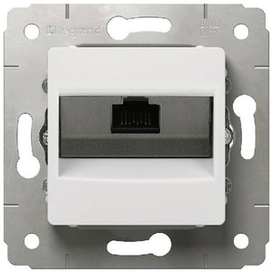 Розетка RJ 45 и телефон Legrand 773641 Cariva