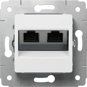 Розетка RJ 45 и телефон Legrand 773642 Cariva