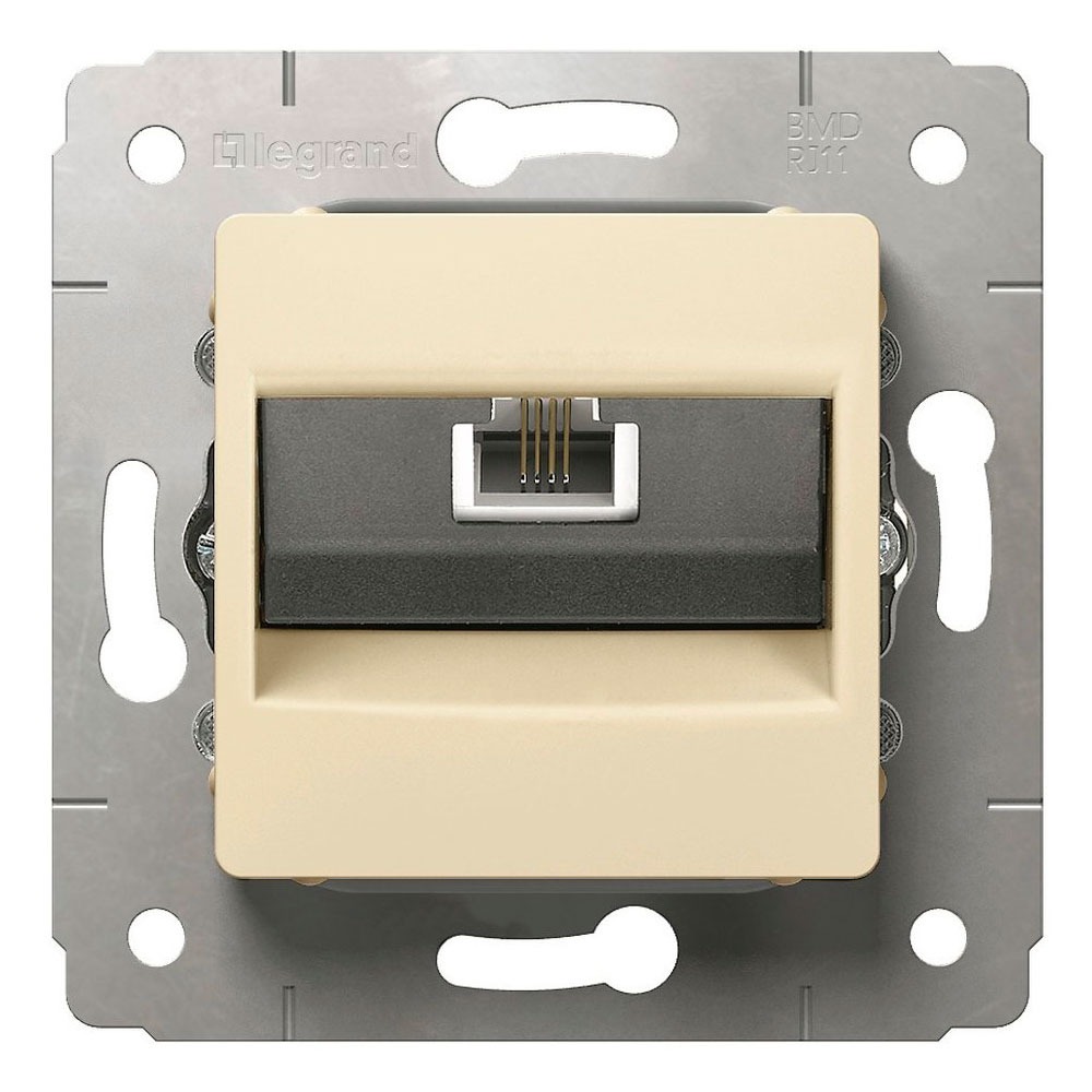 Розетка RJ 45 и телефон Legrand 773738 Cariva