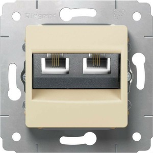 Розетка RJ 45 и телефон Legrand 773739 Cariva
