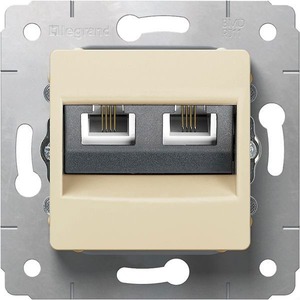 Розетка RJ 45 и телефон Legrand 773739 Cariva