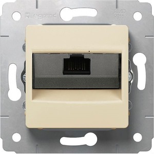 Розетка RJ 45 и телефон Legrand 773741 Cariva